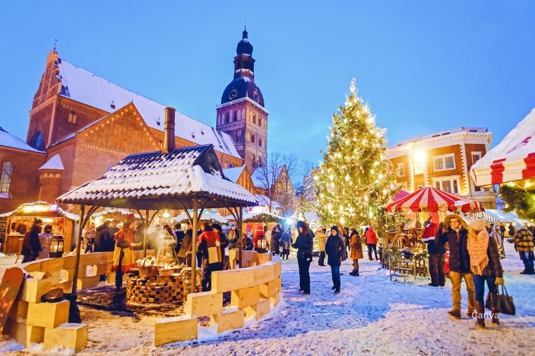 Dome Square Christmas Market, Riga